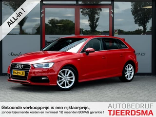 Audi A3 Sportback 1.4 TFSI Ambition Pro S-Line | Airco | Bi-Xenon | LED | Cruise Control | Multimedia Systeem MMI | Lichtmetalen Velgen | S-Line Pakket | Parkeersensoren Voor & Achter | Dimlichten Automatisch | Lederen Stuurwiel |