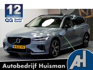 Volvo V60 2.0 T6 AWD Recharge 250kW/340pk Aut8 R-Design PANORAMADAK + HARMAN/KARDON + PILOT ASSIST + ADAPT.CRUISE + STYLING PAKKET + PD-GLASS + CAMERA + LANE ASSIST + EL.TREKHAAK + KEYLESS ENTRY&GO + BLACK OPTIEK + PARKSENSOREN V&A + 19" LM-VELGEN!!