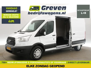 Ford Transit 350 2.0 TDCI L3H2 Trend 170PK Airco Cruise LED 2xSchuifdeur PDC Stoelverwarming Elektrpakket