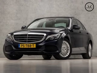 Mercedes-Benz C-Klasse 350 e Luxury Sport 279Pk Automaat (SCHUIFDAK, GROOT NAVI, SFEERVERLICHTING, LEDER, MEMORY SEATS, CAMERA, STOELVERWARMING, HEAD-UP DISPLAY, PARKEER ASSISTENT, NIEUWSTAAT)