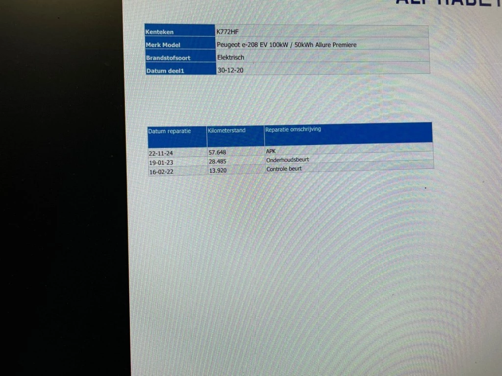 Hoofdafbeelding Peugeot e-208