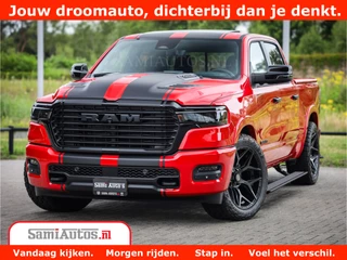 Dodge Ram 1500 Night Premium | RED DEVIL | Full Option | De Meest Luxe Pick-Up in zijn Klasse | Comfortabele Dubbele Cabine met Royale 5 Zitplaatsen | BPM vrij | Nu Leverbaar uit Voorraad | Voorraad Nr 2226 - 4993