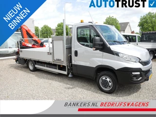 Iveco Daily 50C15 3.0 150PK, Airco, Open laadbak, Dubbel lucht, Fassi F50 laadkraan, Rijbewijs C1