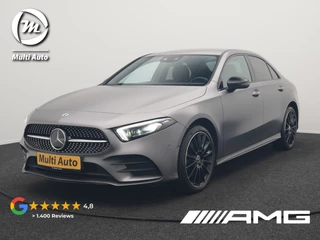 Mercedes-Benz A-Klasse 250 e Business Solution AMG Limited Plug In Hybrid 218pk PHEV | Adaptive Cruise | Head Up | Multi Beam LED | Alcantara Sportstoelen Verwarmd | Night Pakket | Sfeerverlichting | MBUX | Apple Carplay | Widescreen Navi | 19"L.M | Mountaingrau Magno |