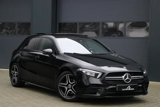 Mercedes A-klasse 180 AMG Panodak NightPakket Widescreen AppleCarplay Camera Sportzetels Lmv 144000KM BJ2019