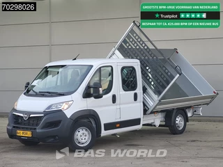 Opel Movano 140PK Driezijdige Kipper Dubbel Cabine Airco Cruise Euro6 Tipper Benne Kieper Dreiseitenkipper Airco Cruise control