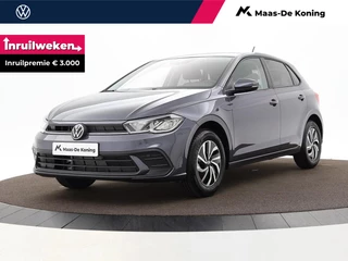 Volkswagen Polo Life Edition 1.0 TSI 95 pk 5 versn. Hand · Airconditioning automatisch, 2-zone (climatronic) ·  Velgen 'essex', 15 inch lichtmetaal ·