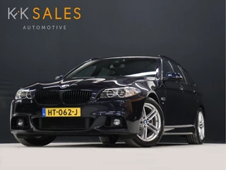 BMW 5 Serie Touring 520i M Sport [CAMERA, TREKHAAK, AUTOMATISCHE ACHTERKLEP, AUTOMATISCHE STOELEN, CRUISE CONTROL, FLIPPERS, BLUETOOTH TELEFOON, AIRCO, NAVI, NIEUWSTAAT]