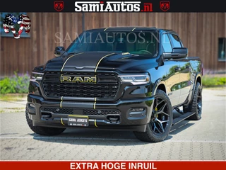 Hoofdafbeelding Dodge Ram Pick-Up Dodge Ram Pick-Up Limited Night Sport High Output 540HP 706Nm | Massage + Full Option | De Meest Luxe en Volle in zijn Klasse | Comfortabele Dubbele Cabine met Royale 5 Zitplaatsen | BPM vrij | Nu Leverbaar uit Voorraad | Voorraad Nr 2356 - 0990