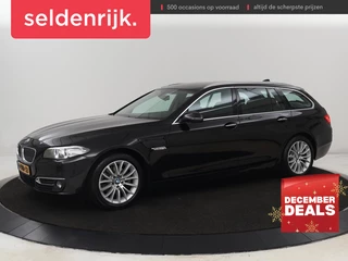 BMW 5-serie 520i Luxury Edition | Leder | Trekhaak |  Stoelverwarming | Memory | Navigatie | Bi-Xenon | Bluetooth | 18'' | Parkeerhulp | Climate control | Cruise control