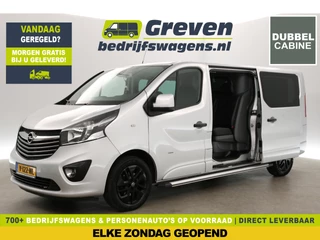 Opel Vivaro 1.6 CDTI 146PK L2H1 | Dubbele Cabine | 5 Persoons | Airco Cruise Camera 2xSchuifdeur Leder PDC 17''LMV