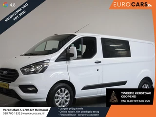 Ford Transit Custom 300 2.0 TDCI L2H1 Trend Dubbele Cabine Navi Apple Carplay / Android Auto Trekhaak Cruise control Camera Airco