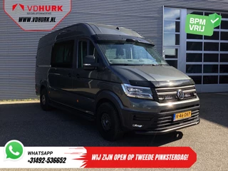 Volkswagen Crafter 2.0 TDI 180 pk DSG Aut. L3H3 DC Dubbel Cabine LED/ Adapt.Cruise/ Carplay/ Gev.Stoel/ Airco/ Navi/ Camera/ PDC/ 17”LMV/ Trekhaak