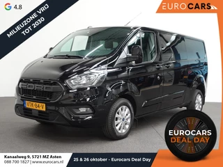 Ford Transit Custom 130pk Automaat L2H1 Limited Dubbele Cabine 2x Schuifdeur Raptor Edition Navigatie Airco Cruise control Trekhaak parkeersensoren