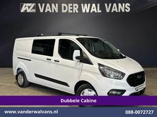 Ford Transit Custom 2.0 TDCI 131pk L2H1 Dubbele Cabine Inrichting Euro6 Airco | 5-Zits | Camera | Cruisecontrol | LED Parkeersensoren, Stoelverwarming, Achterklep, Dakdragers, 2800kg trekvermogen