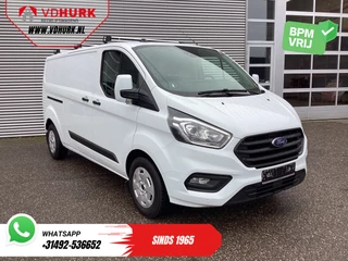 Ford Transit Custom 2.0 TDCI 130 pk Aut. L2 Carplay/ Stoelverw./ Navi/ Airco/ Cruise/ PDC/ DAB/ Trekhaak