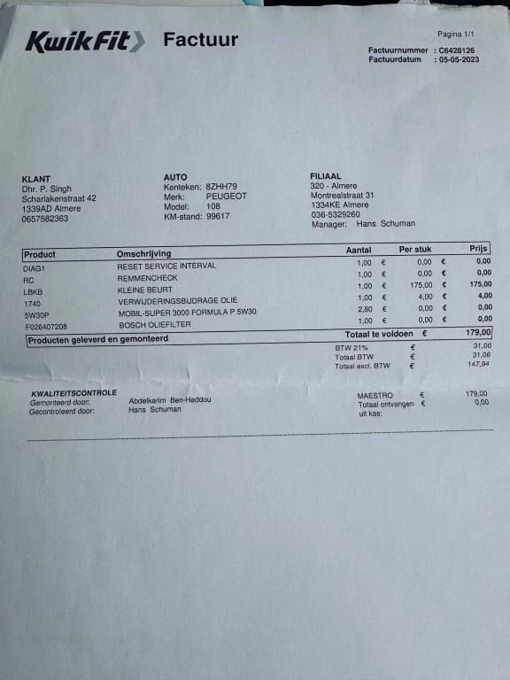 Hoofdafbeelding Peugeot 108