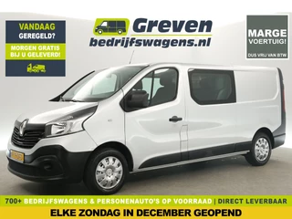 Renault Trafic 1.6 dCi L2H1 Marge | Dubbele Cabine 5 Persoons Airco Cruise Navi Parkeersensoren Elektrpakket