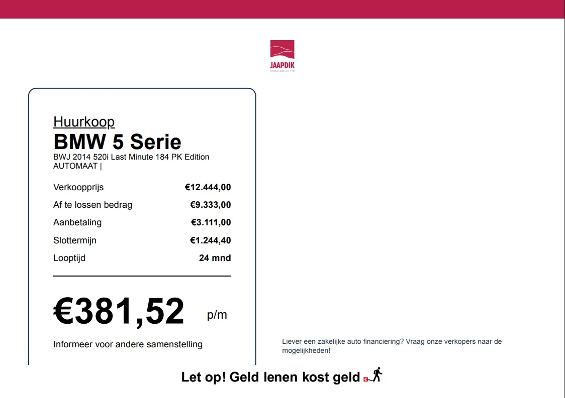 Hoofdafbeelding BMW 5 Serie