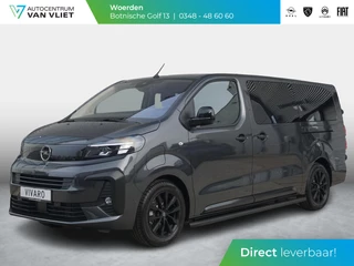 Hoofdafbeelding Opel Vivaro-e Opel Vivaro Electric 75 kWh Dubbele Cabine | 2x schuifdeur | Surround View NAV Pakket | Winterpakket | Exterieur pakket | Comfort Pakket  | Betimmering | LM velgen | RVS sidebars | Full Eco LED verlichting | rijklaarprijs