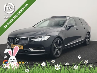 Volvo V90 T8 AWD Inscription PHEV 394pk Dealer O.H | Trekhaak af Fabriek | Panodak | Adaptive Cruise | Luxe Lederen Sportstoelen Memory | Pilot Assist | Camera | 19 "L.M | Apple Carplay | Plug In Hybrid