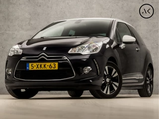 Hoofdafbeelding Citroën DS3 Citroën DS3 1.2 VTi So Chic (NAVIGATIE, CLIMATE, CRUISE, PARKEERSENSOREN, LEDER, SPORTSTOELEN, BLUETOOTH, GETINT GLAS, LM VELGEN, NIEUWE APK, NIEUWSTAAT)