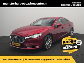 Hoofdafbeelding Mazda 6 Mazda 6 2.5 SkyActiv-G 194 Signature - Occasion Lease vanaf €679 p/m - RIJKLAARPRIJS - 194 pk! - Automaat - Adaptieve Cruise Control - Rondomzicht Camera  - Apple Carplay - Android Auto - Bose Audio - Head-Up Display - Elektrisch schuif- kanteldak