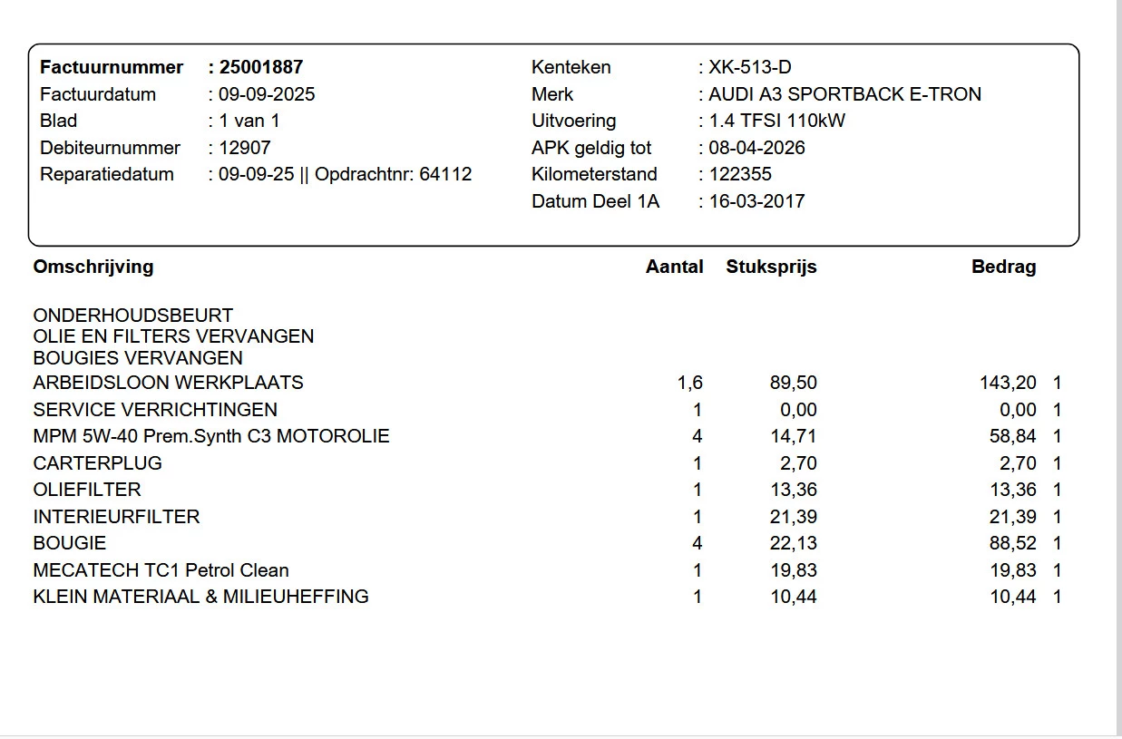 Hoofdafbeelding Audi A3