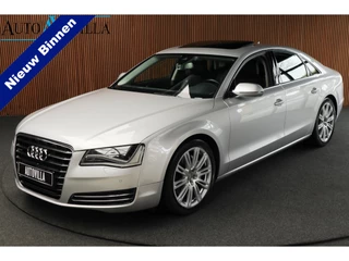 Hoofdafbeelding Audi A8 Audi A8 3.0 TDI quattro Navi Schuifdak Leder Bose Softclose Camera Climate voor & achter PDC LM velgen Alcantara binnenhemel Memory seats Elektr. bedienbare achterklep Stoelverwarming voor & achter LM velgen