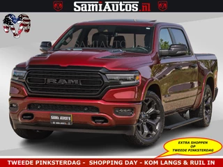 Dodge Ram Pick-Up DELMONICO | LIMITED NIGHT 5.7 V8 | BOM VOL | HUD | LUCHTVERING | MEEST LUXE DUBBELE CABINE | 5 PERSOONS | ROYALE STOELEN MET LUXE BEKLEDING | DC | GRIJSKENTEKEN | Z.G.A.N | EERSTE EIGENAAR | ORIGINELE NEDERLANDSE AUTO |