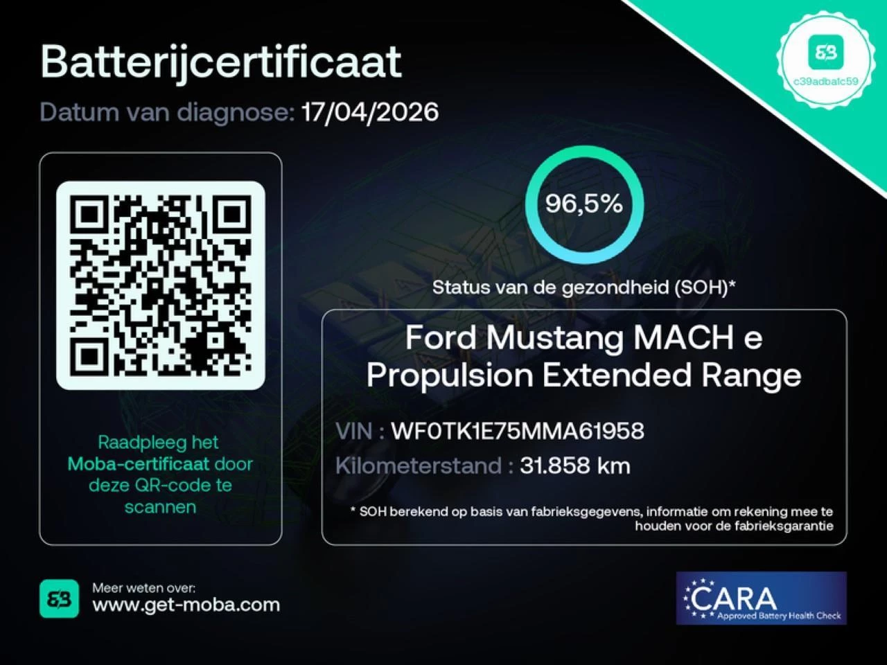 Hoofdafbeelding Ford Mustang Mach-E