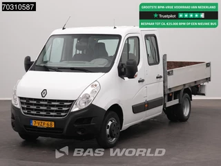 Renault Master 145PK Dubbel Cabine Open Laadbak Dubbellucht 3,5t Trekhaak Airco Pritsche Pickup Open Box Airco Trekhaak