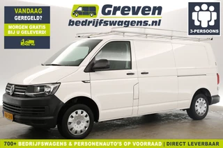 Volkswagen Transporter 2.0 TDI L2H1 140PK Airco Carplay Navigatie PDC 2xSchuifdeur Imperiaal 3 Persoons Trekhaak