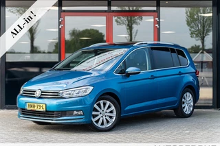 Volkswagen Touran 1.5 TSI Highline 7p | Schuif/ Kantel panoramadak | Navigatie | Stoelverwarming | Adaptieve Cruise Control | Ergo | LED Koplampen | Metalic Lak | Lichtmetalen Velgen | Velours/ Alcantara Bekleding |