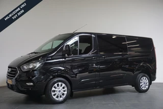 Ford Transit Custom 300 2.0 TDCI 130 pk Automaat Dubbele Cabine LIMITED! L2 | Navigatie | Airco | Bluetooth | 5-Zits | Trekhaak | DAB+