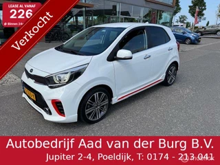 Kia Picanto 1.0 T 100pk GT-Line   , Sportive & Luxe uitvoering , GT  voor & Achter bumper , Zij skirts , Stoel en stuur verwarming , Bluetooth , IQ smartphone oplaadstation , Velgen & brede banden , Led verlichtng
