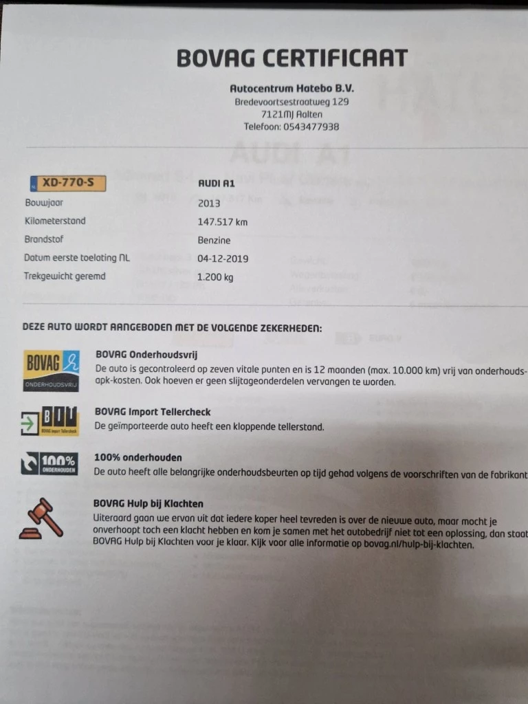 Hoofdafbeelding Audi A1