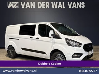 Ford Transit Custom 2.0 TDCI 130pk L2H1 Dubbele Cabine Euro6 Airco | 6-Zits | LED | Cruisecontrol | Trekhaak Parkeersensoren, Verwarmde voorruit