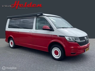 Volkswagen Transporter 2.0 TDI L2 Buscamper 4 pers Leder Fiamma Luifel Fietsrek two tone etc Zeer Mooie Bus!