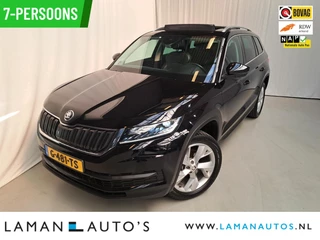 Skoda Kodiaq 1.5 TSI 150pk DSG Limited Business Edition 7P Aut. | Panorama Open dak Leder/Alcantara CarPlay Trekhaak Canton ECC Navi LED ACC 19" Triglav LMV Camera Side Assist Metallic | Voorschoten