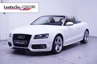 Audi A5 Cabriolet 3.0 TDI V6 240 pk Quattro Aut. S-Line Cognac Leder Navi, Camera, Sportstoelen, Xenon