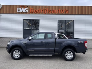 Hoofdafbeelding Ford Ranger Ford Ranger 2.2 TDCi 160pk automaat 4x4 Limited Supercab / rijklaar € 22.950 ex btw / lease vanaf € 446 / airco / cruise / navi / leer / trekhaak 3500 kg !