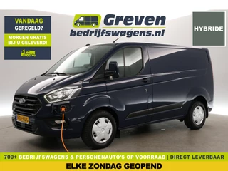 Ford Transit Custom 1.0 EcoBoost PHEV L1H1 169PK Hybride Automaat Airco Cruise Carplay 3 Persoons LED Navi PDC