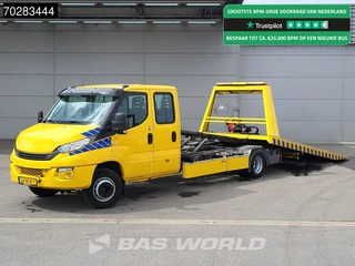 Iveco Daily 70C18 3.0L Autotransporter Luchtvering 3,5t Trekhaak Lier Airco Cruise Euro6 Cartransporter Oprijwagen Trekhaak Cruise control