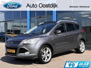 Ford Kuga 1.6 Titanium 150PK Afn. Trekhaak Panodak Camera Cruise Navi Parkeersensoren Elek. Achterklep Privacy Glass 19'' Velgen All Season banden *2000KG Trekgewicht*