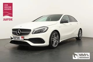 Mercedes-Benz A-Klasse BWJ 2018 160 102 PK AMG Line AMG LINE / LEDER ALCANTARA / PANORAMA / LMV 18 INCH / CAMERA / AIRCO / NAVI / CRUISE / LED / RIV. GLAS / PDC / SPORTSTOELEN / MULTIFUNCT. STUUR