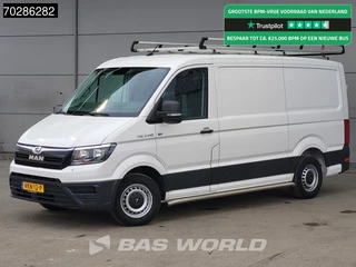 MAN TGE 3.140 Automaat L3H3 Trekhaak Airco Cruise Imperiaal Euro6 L2H2 11m3 Airco Trekhaak Cruise control