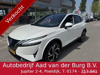 Nissan Qashqai 1.3 MHEV Automaat Tekna Plus , Trekhaak afneembaar 1.800kg trekken  , Panorama dak , Full options , Luxe uitvoering , Leer & stoel en stuur verwarming , Massage stoel