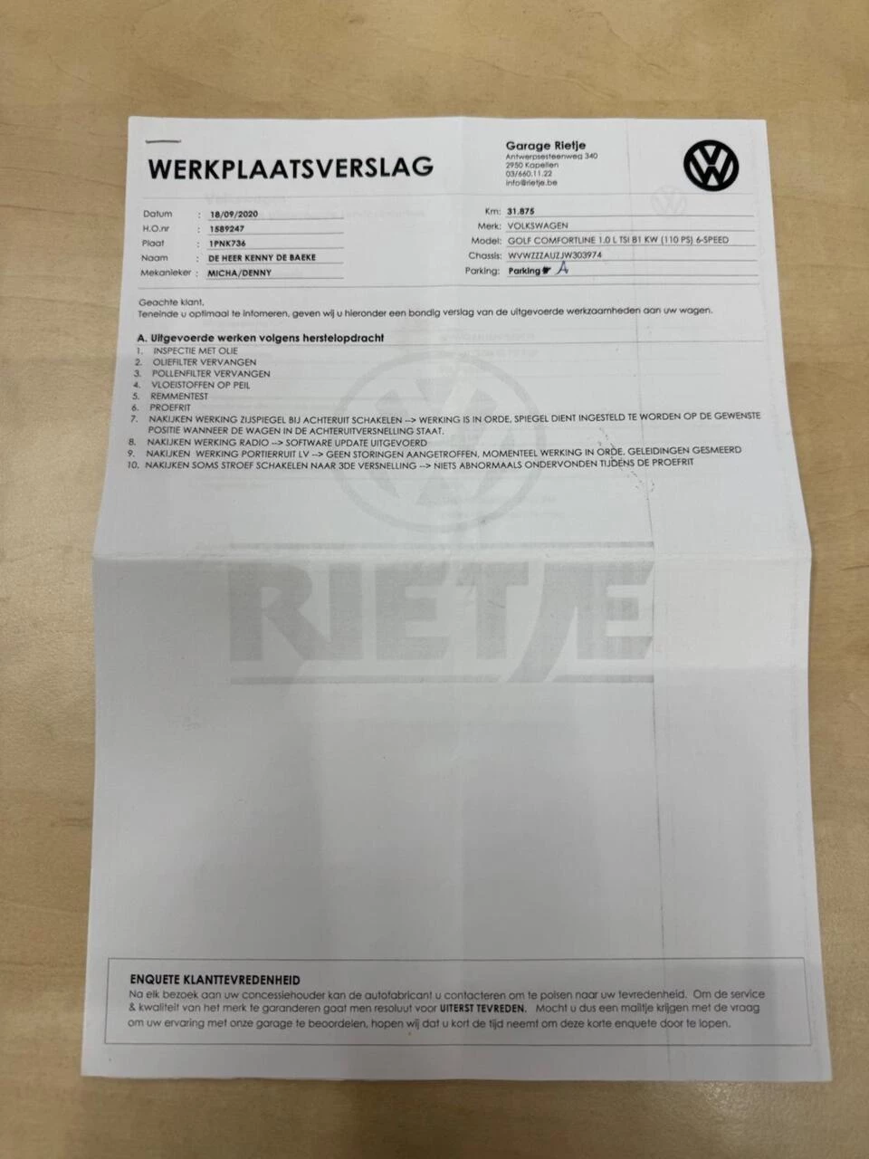 Hoofdafbeelding Volkswagen Golf