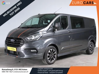 Ford Transit Custom 320 2.0 TDCI L2H1 170PK Sport Dubbele Cabine Aut. Airco ACC Bluetooth Navi Trekhaak